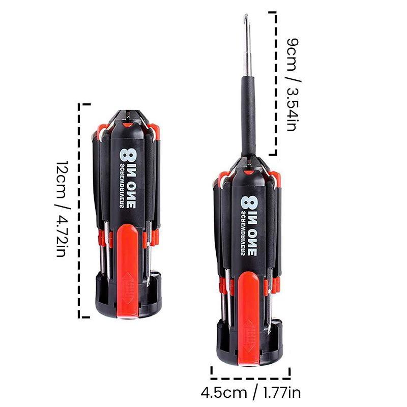 Aparafusadora multi-ferramenta 8 em 1 com LED