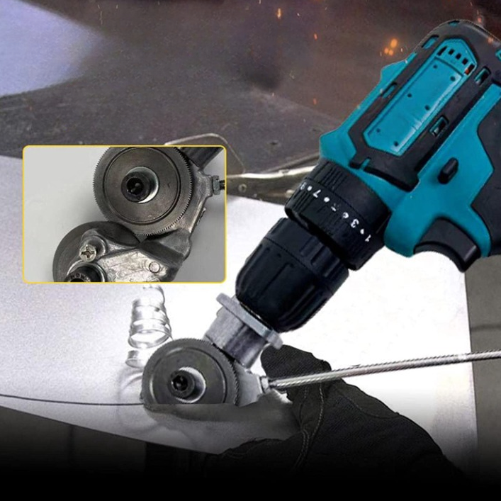 Boreforsats med to hoveder til metalplader - 360° præcisionsskæreværktøj