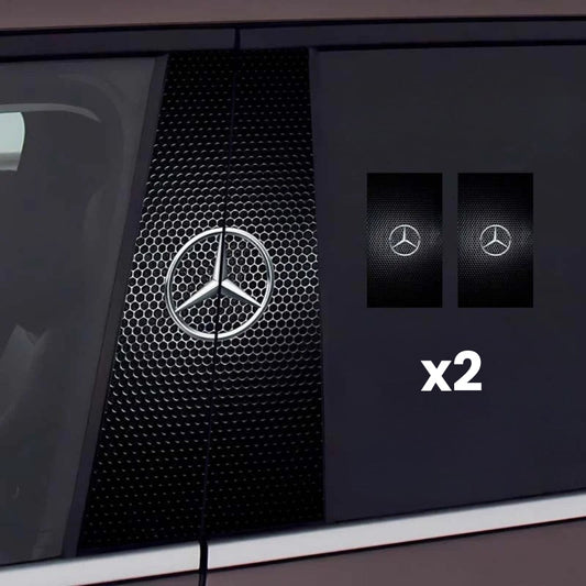 ロゴの 2x 車の窓のステッカー