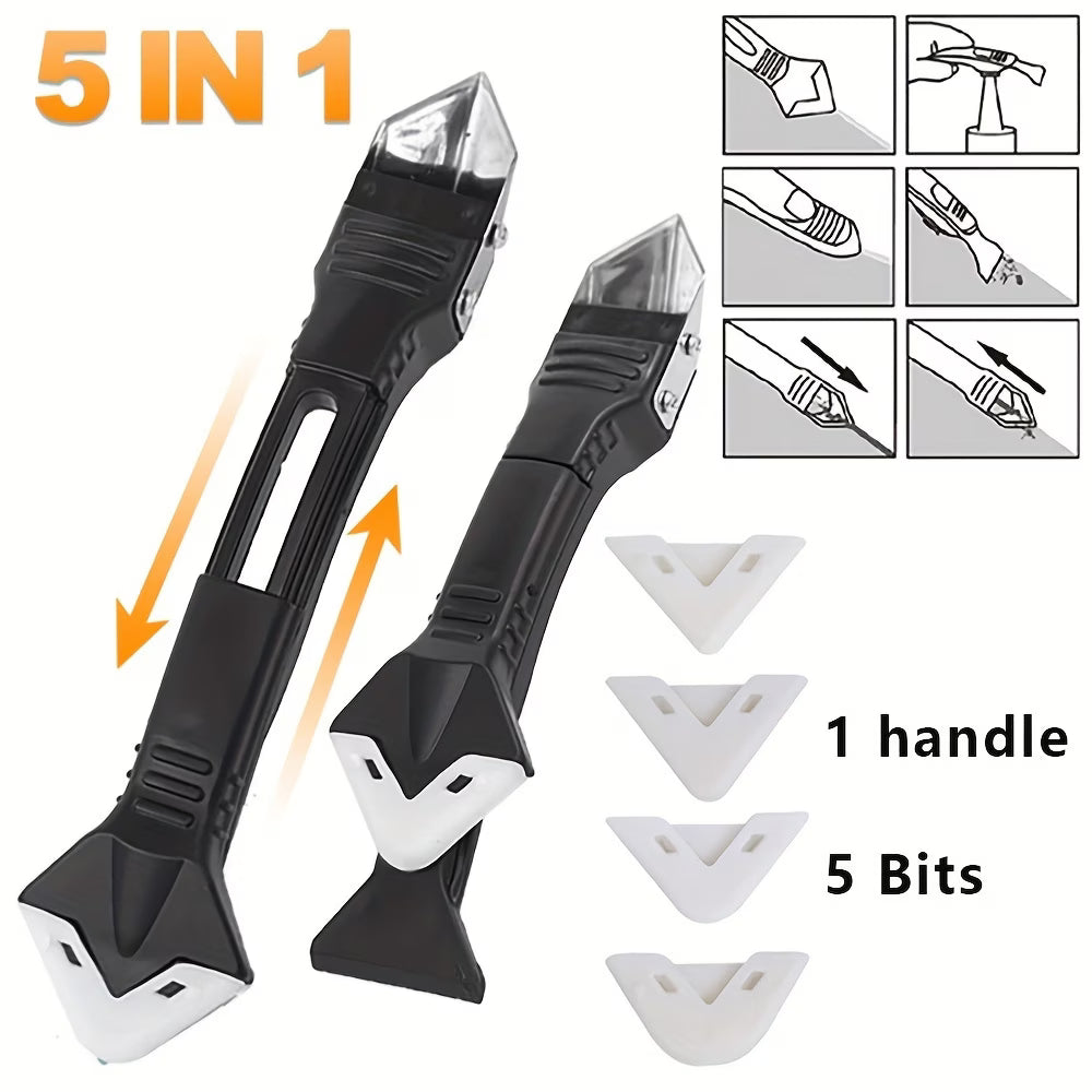 6-Piece Multifunctional Caulk and Scraper Tool Set