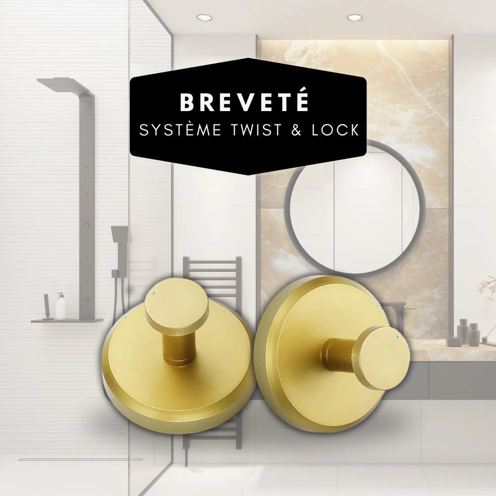 Haki ścienne Premium - bardzo mocny montaż bez wiercenia (2+2 GRATIS)