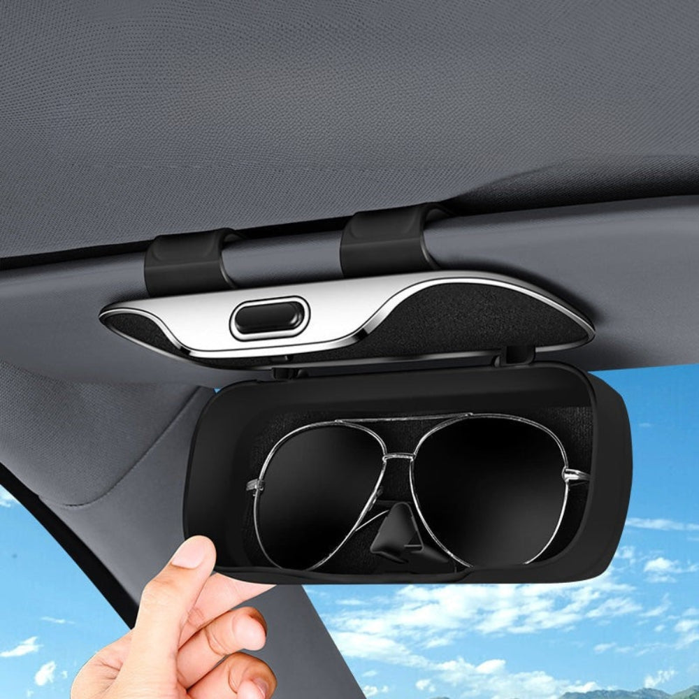 Estojo multifunções para óculos de sol para automóvel